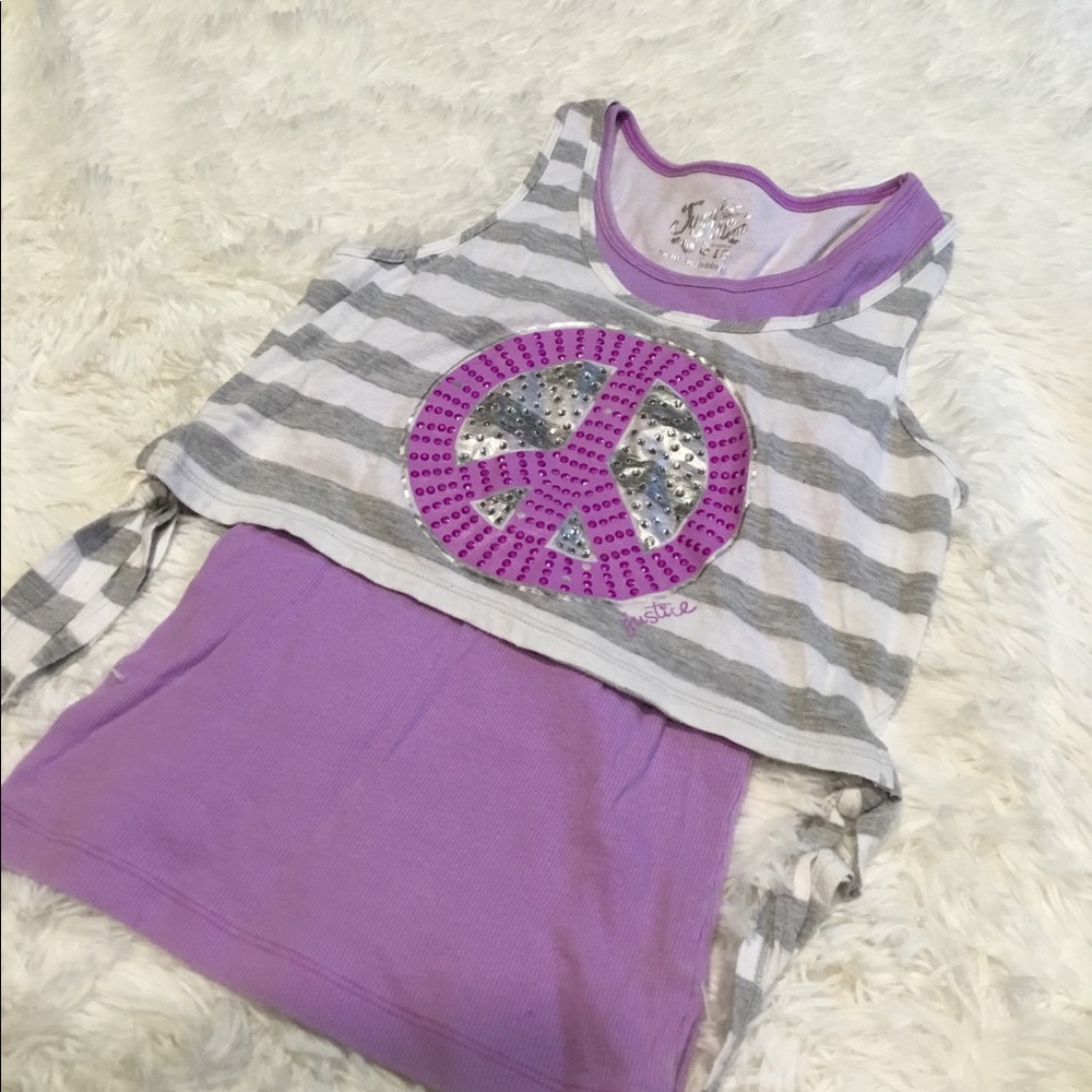 Justice Layered Tank Top